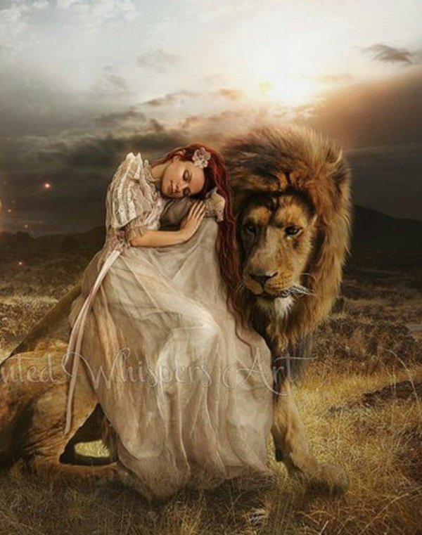 Девушка и лев