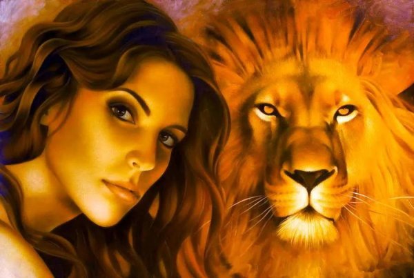 Девушка и лев