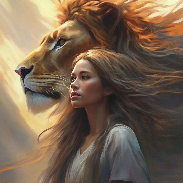 Девушка и лев