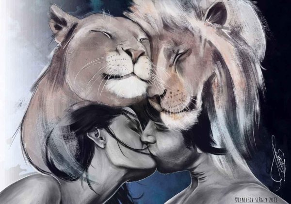 Девушка и лев