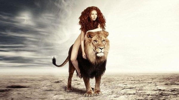 Девушка и лев
