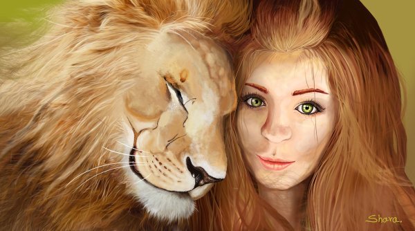 Девушка и лев