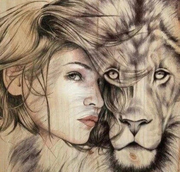 Девушка и лев