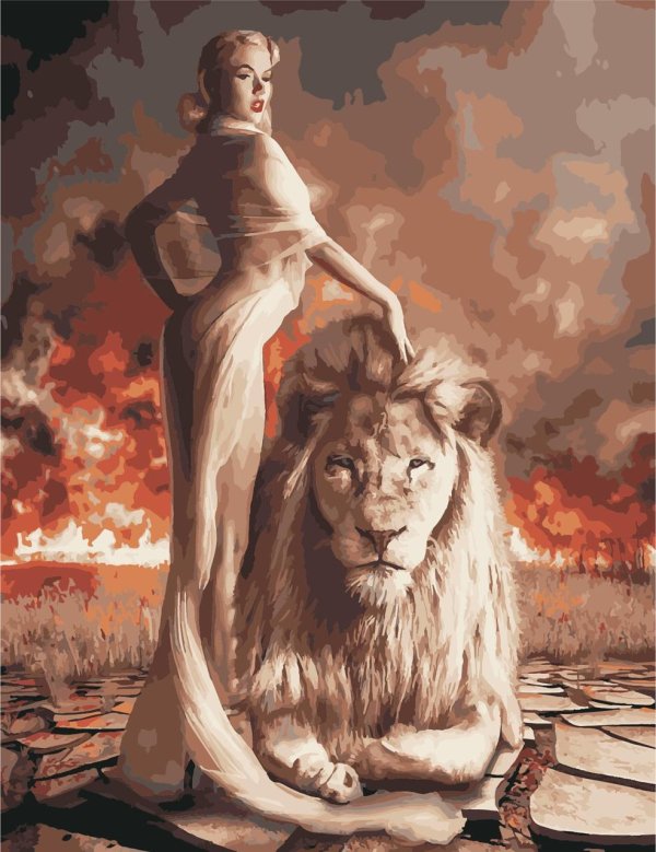 Девушка и лев