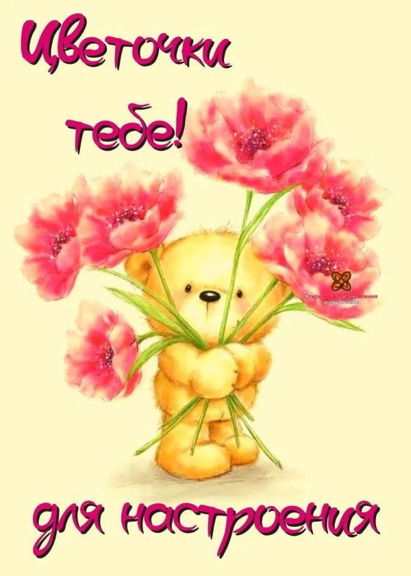 Веселые с цветами