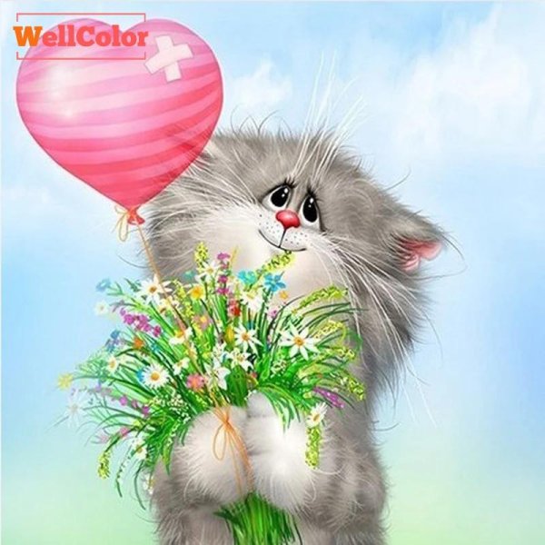 Веселые с цветами