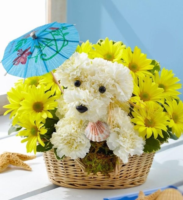 Веселые с цветами