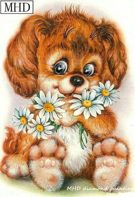 Веселые с цветами