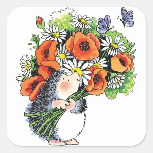 Веселые с цветами