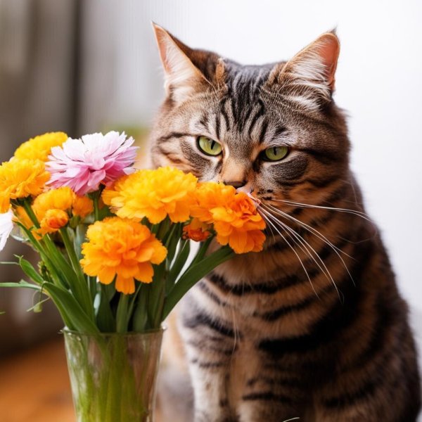 Веселые с цветами