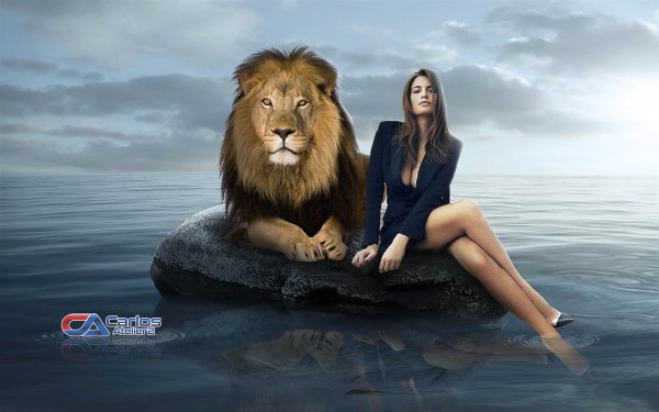 Девушка со львом