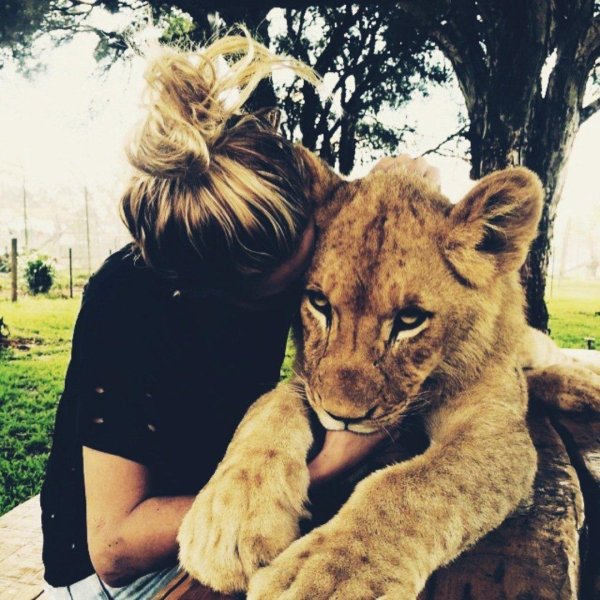 Девушка со львом