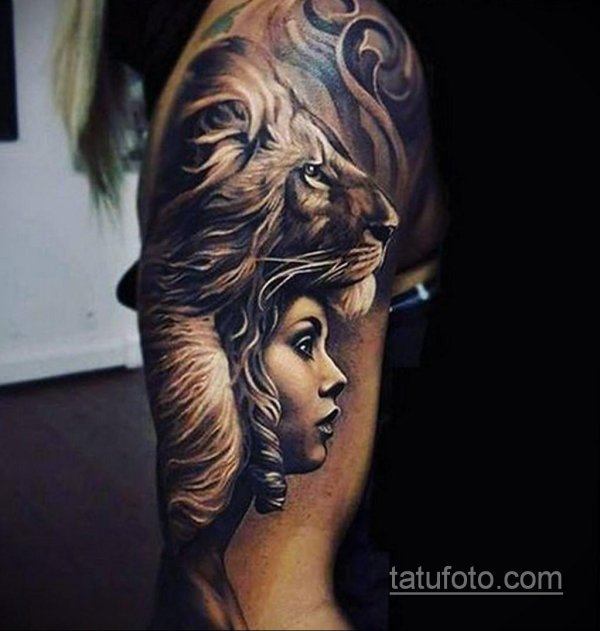 Девушка со львом