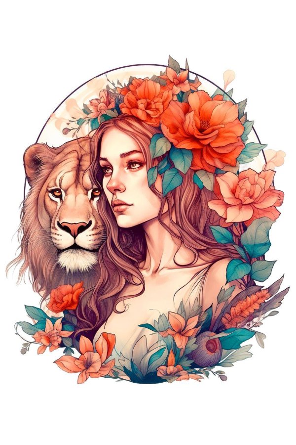 Девушка со львом