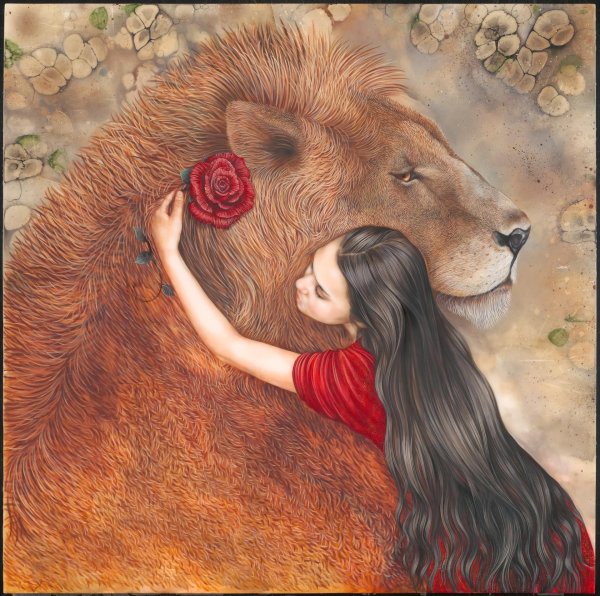 Девушка со львом