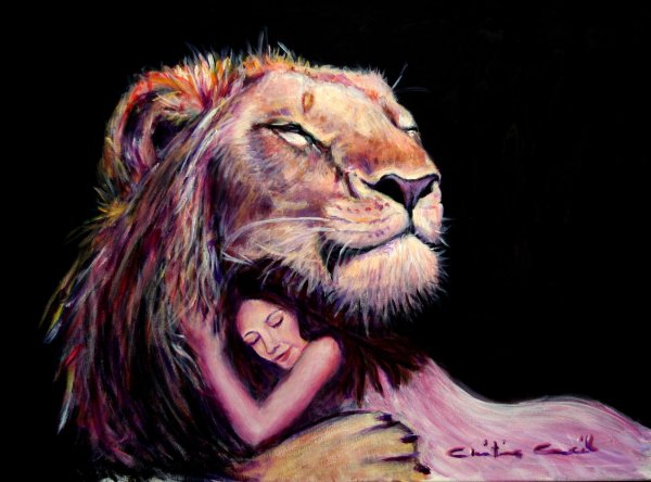 Девушка со львом