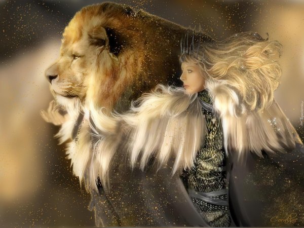 Девушка со львом