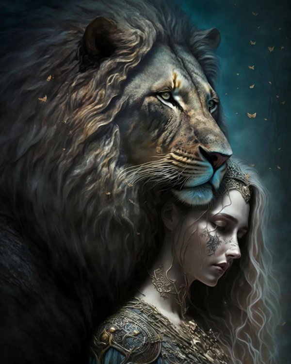 Девушка со львом