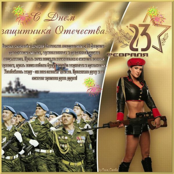 С днем защитника отечества с девушками