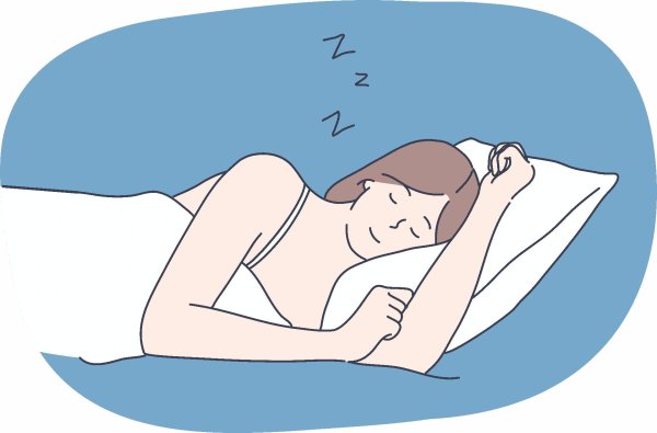 Девушка спит