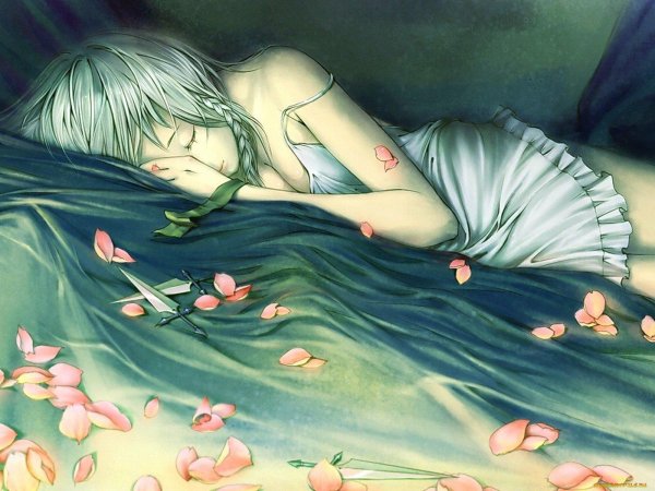 Девушка спит