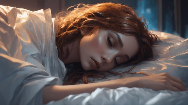 Девушка спит