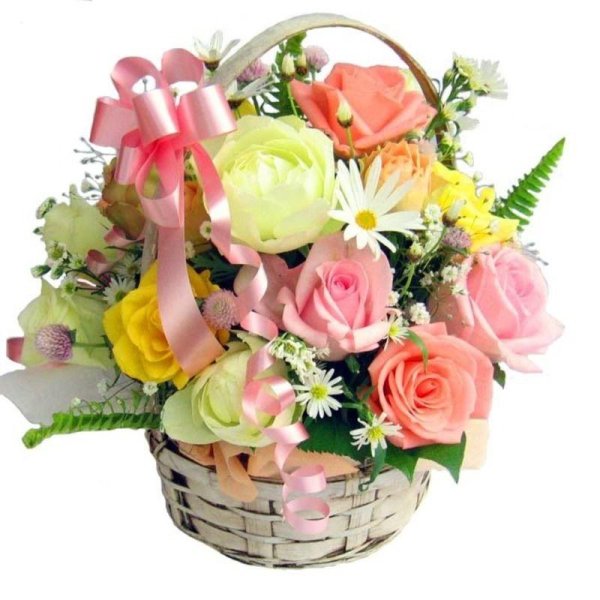 корзинка цветов