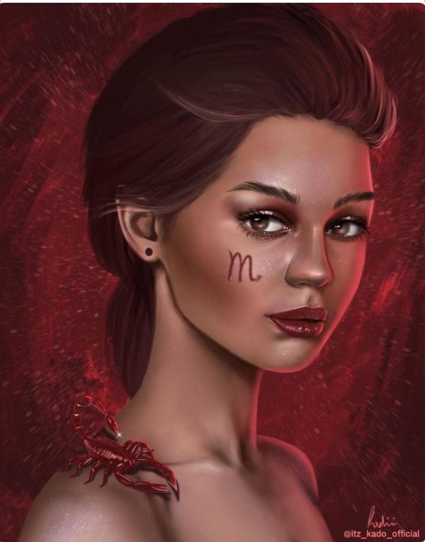 Девушка скорпион