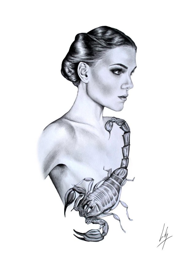 Девушка скорпион