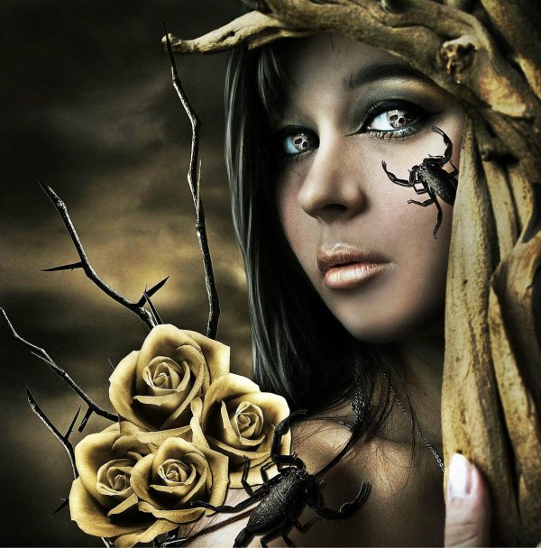 Девушка скорпион