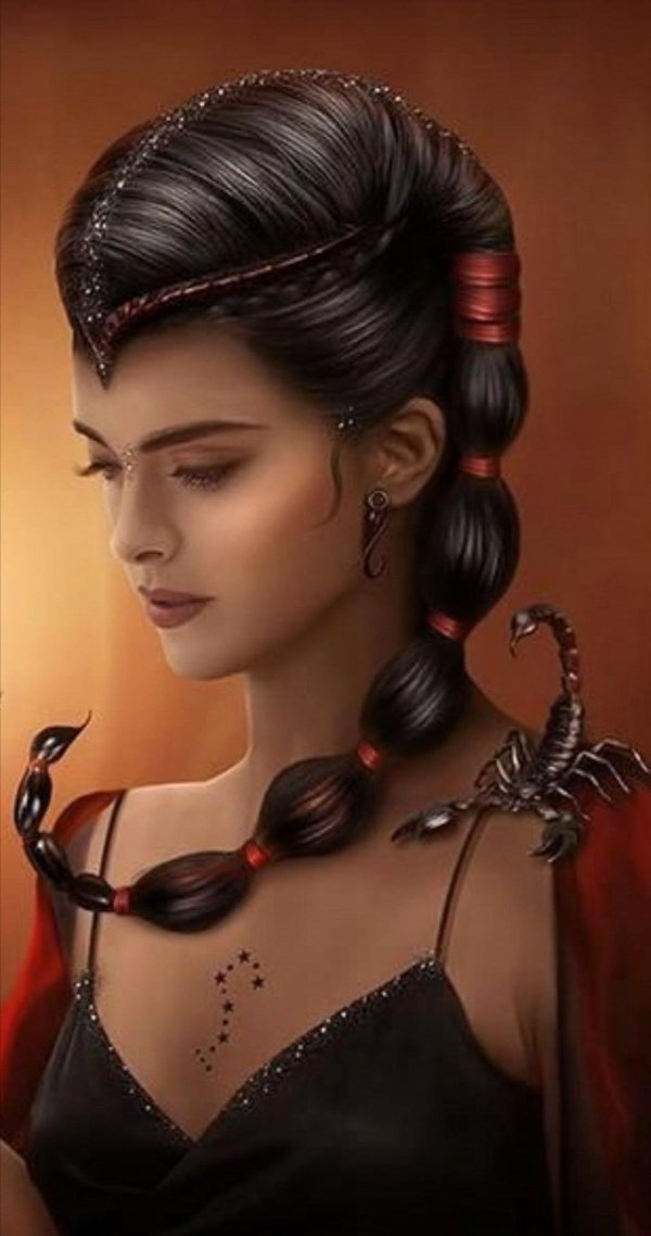 Девушка скорпион