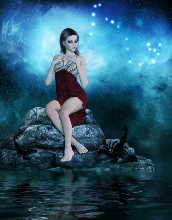 Девушка скорпион