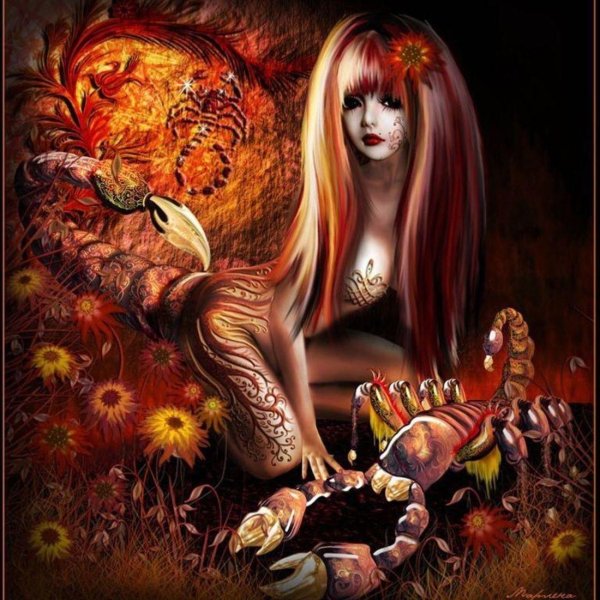 Девушка скорпион