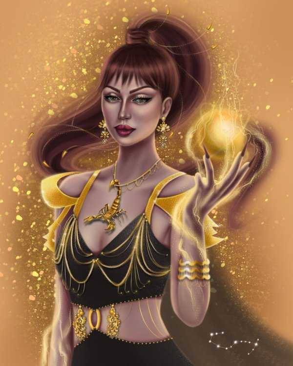 Девушка скорпион