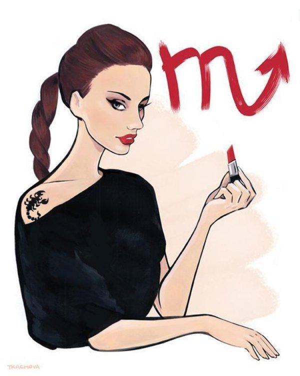 Девушка скорпион