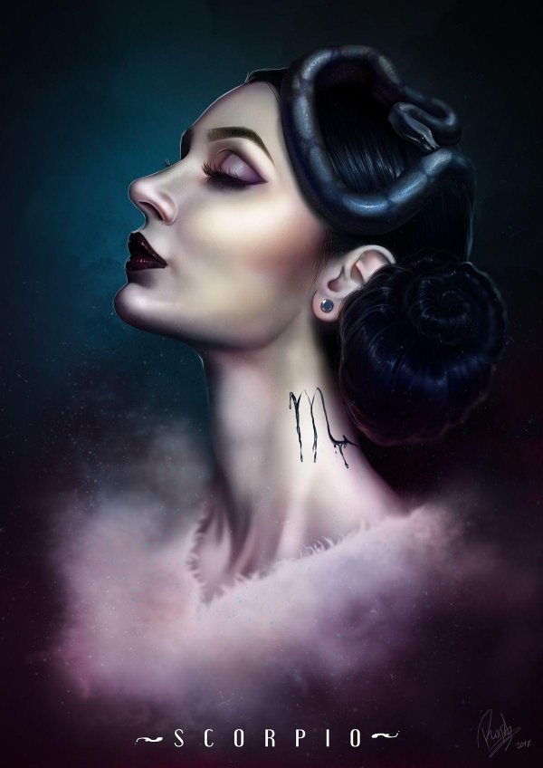 Девушка скорпион