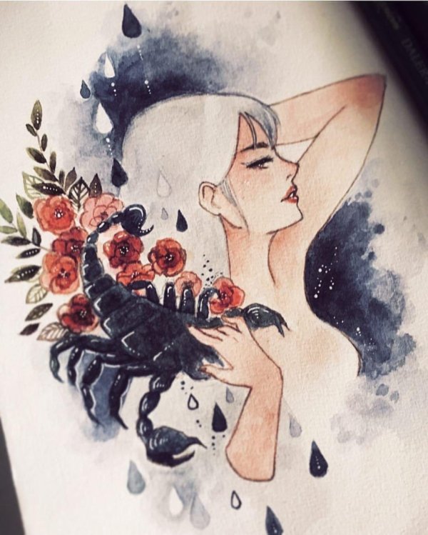 Девушка скорпион