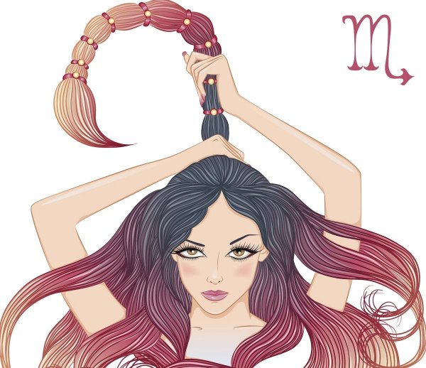 Девушка скорпион