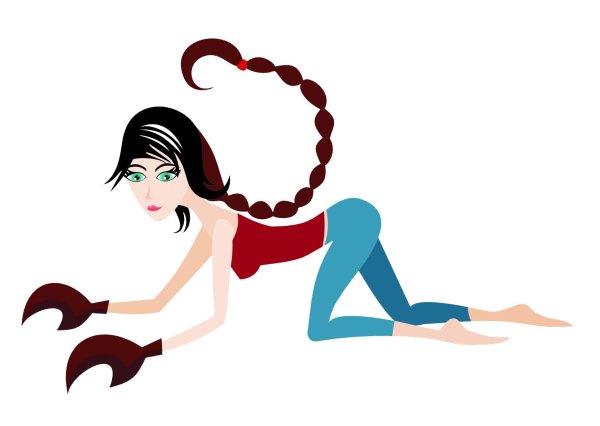 Девушка скорпион