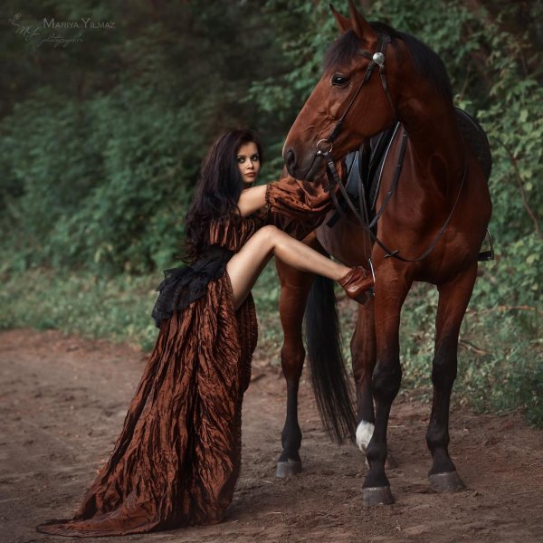 Девушка на лошади