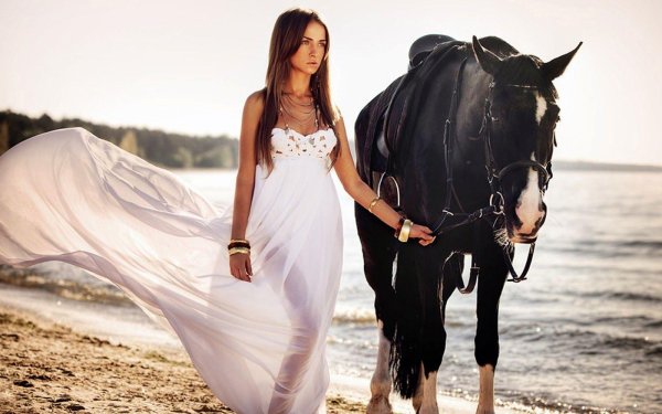 Девушка на лошади