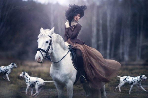 Девушка на лошади