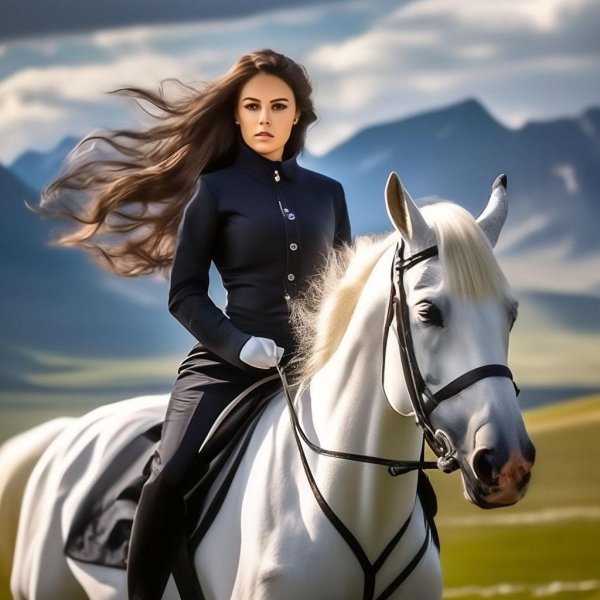 Девушка на лошади