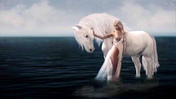 Девушка на лошади