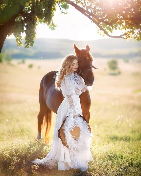 Девушка на лошади