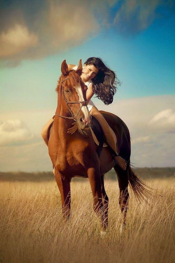 Девушка на лошади