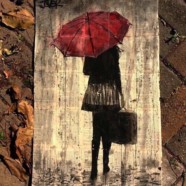 Девушка с зонтом