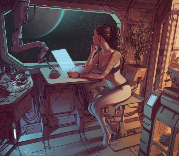 Космические с девушками