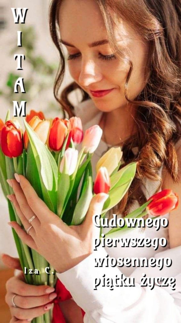 Девушка с тюльпанами