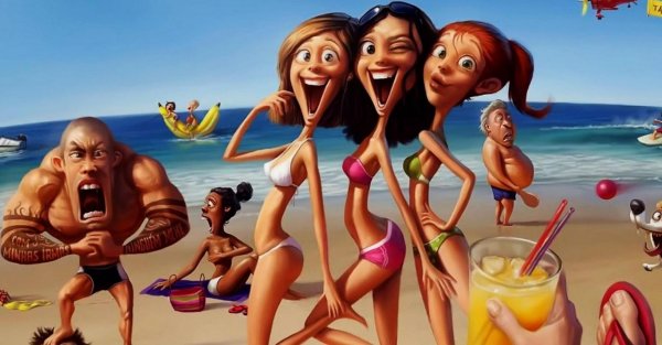 Смешные девушка